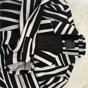 Dynamite Monochrome Striped Blazer
